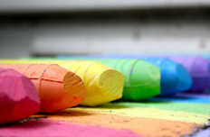 小清新 粉笔 静物写真 儿童桌面专用