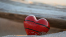 爱情美图 唯美温馨 海边的爱心