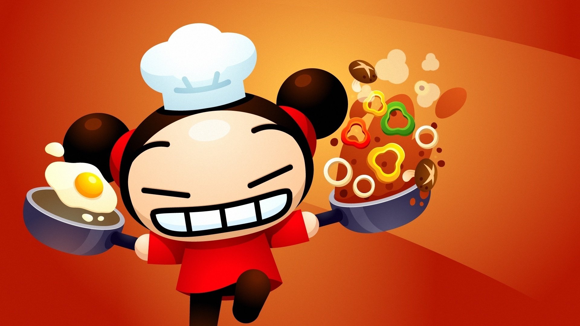 动漫 卡通 pucca 中国娃娃 可爱 儿童桌面专用