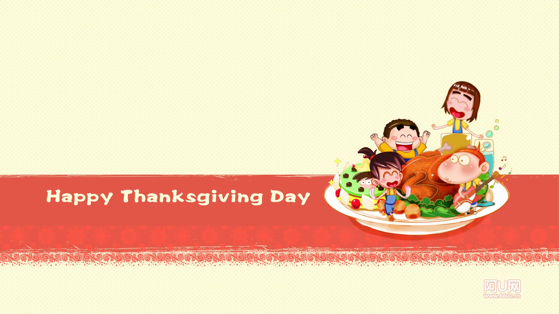 感恩节 火鸡 节日 阿U网 儿童桌面专用