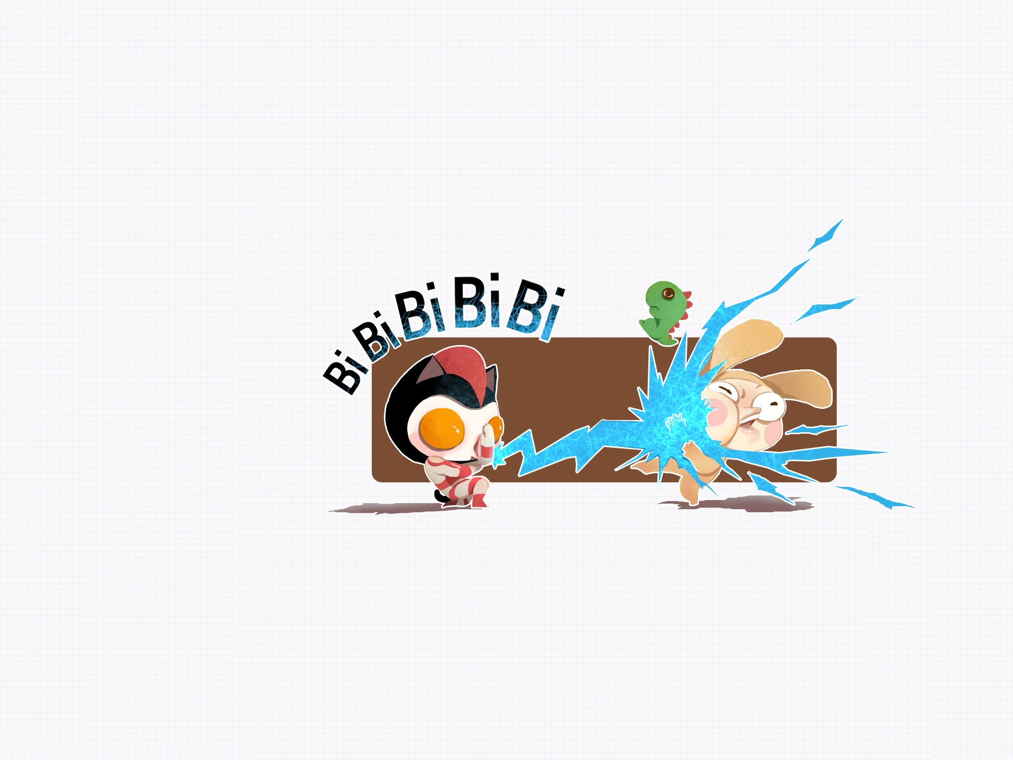 动漫 小左小右 可爱 萌系 儿童桌面专用