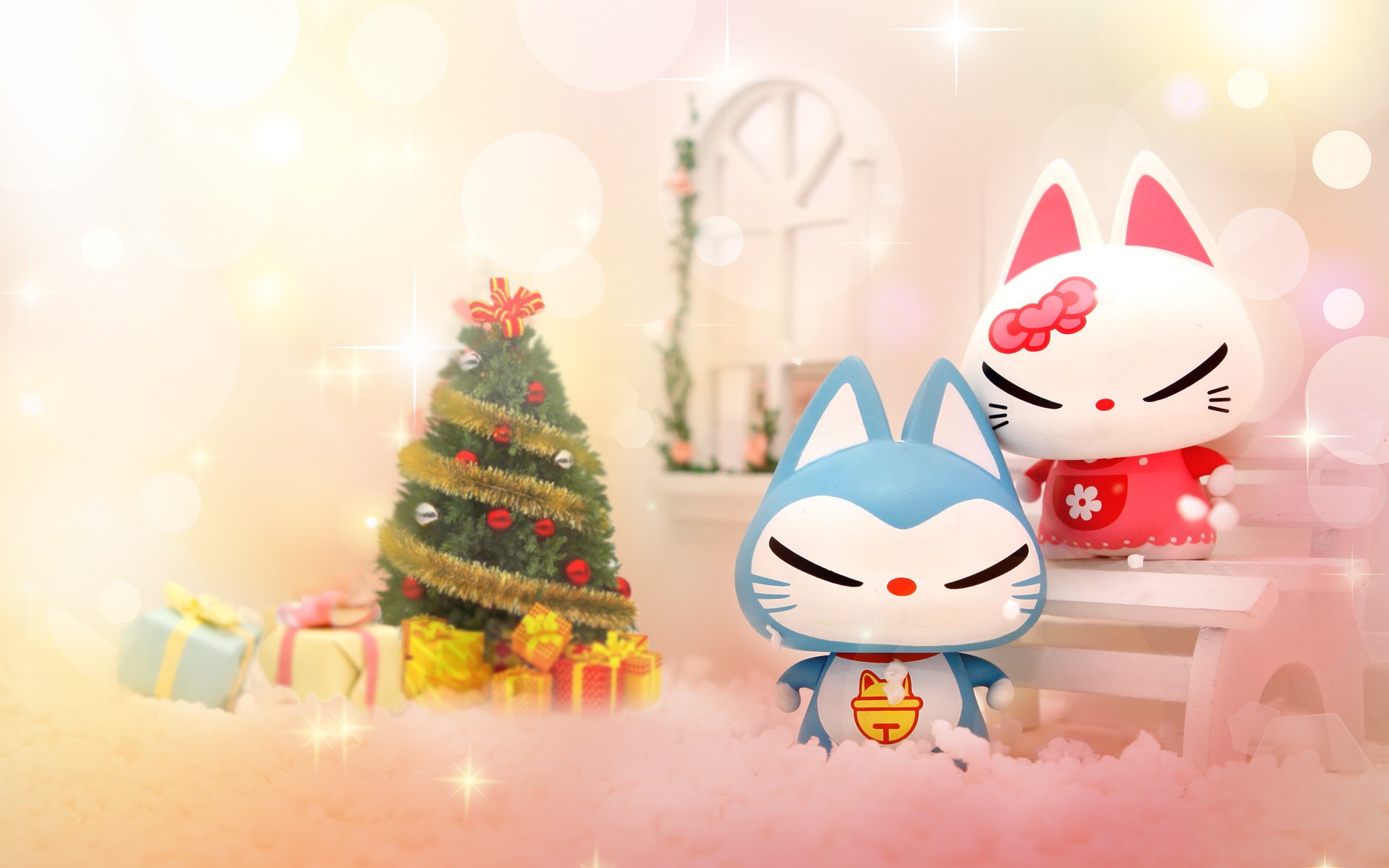 动漫 可爱 动画 手绘 圣诞节 拽猫 儿童桌面专用