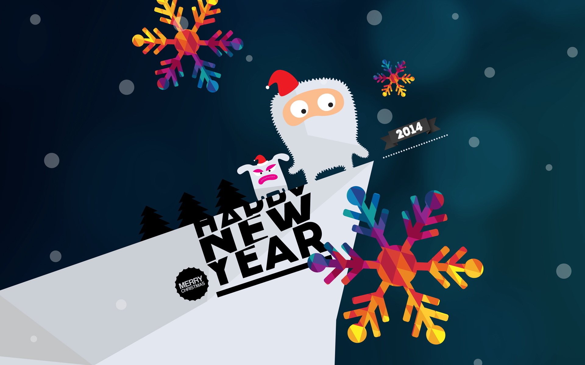 元旦 新年 2014 儿童桌面专用