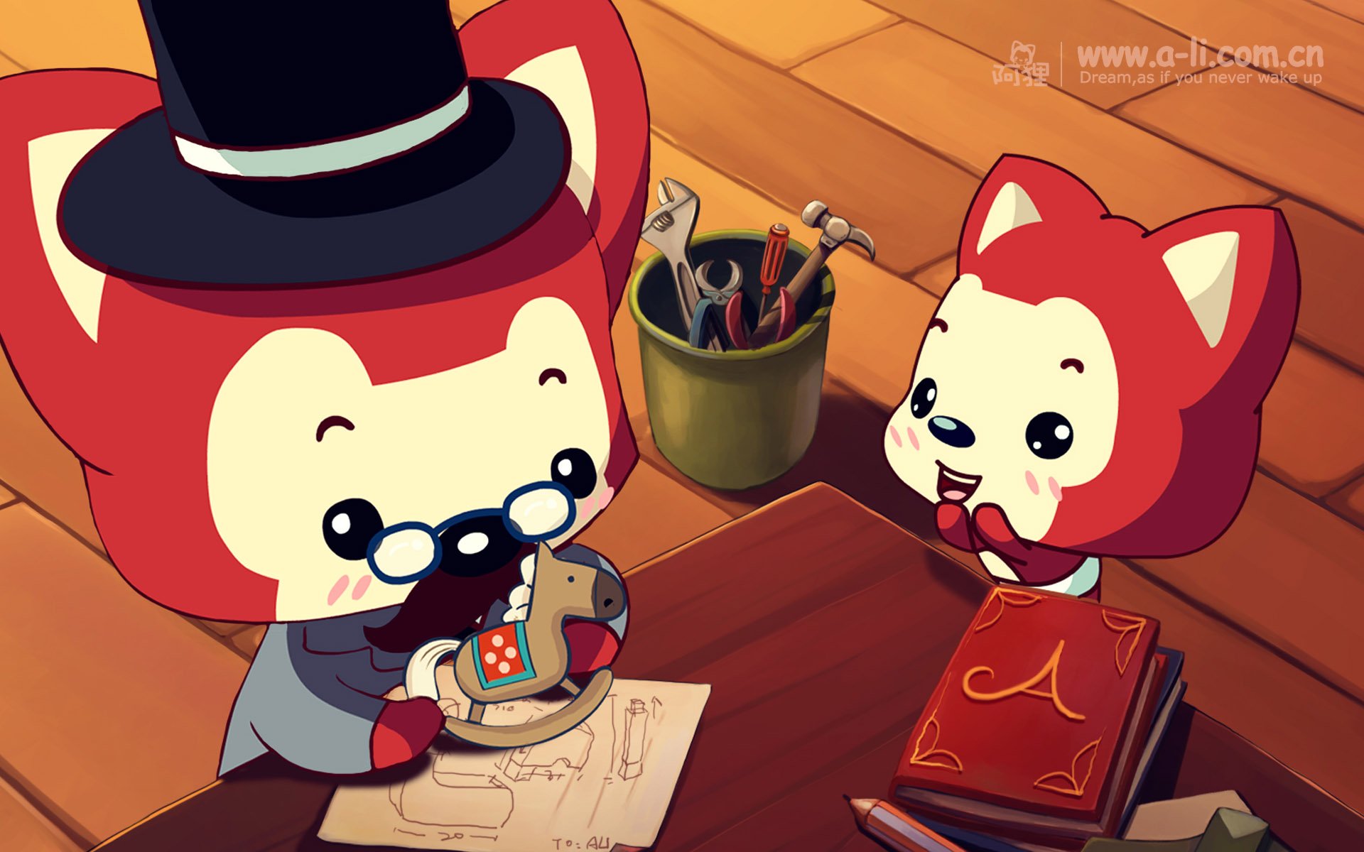 动漫 卡通 手绘  阿狸 狐狸