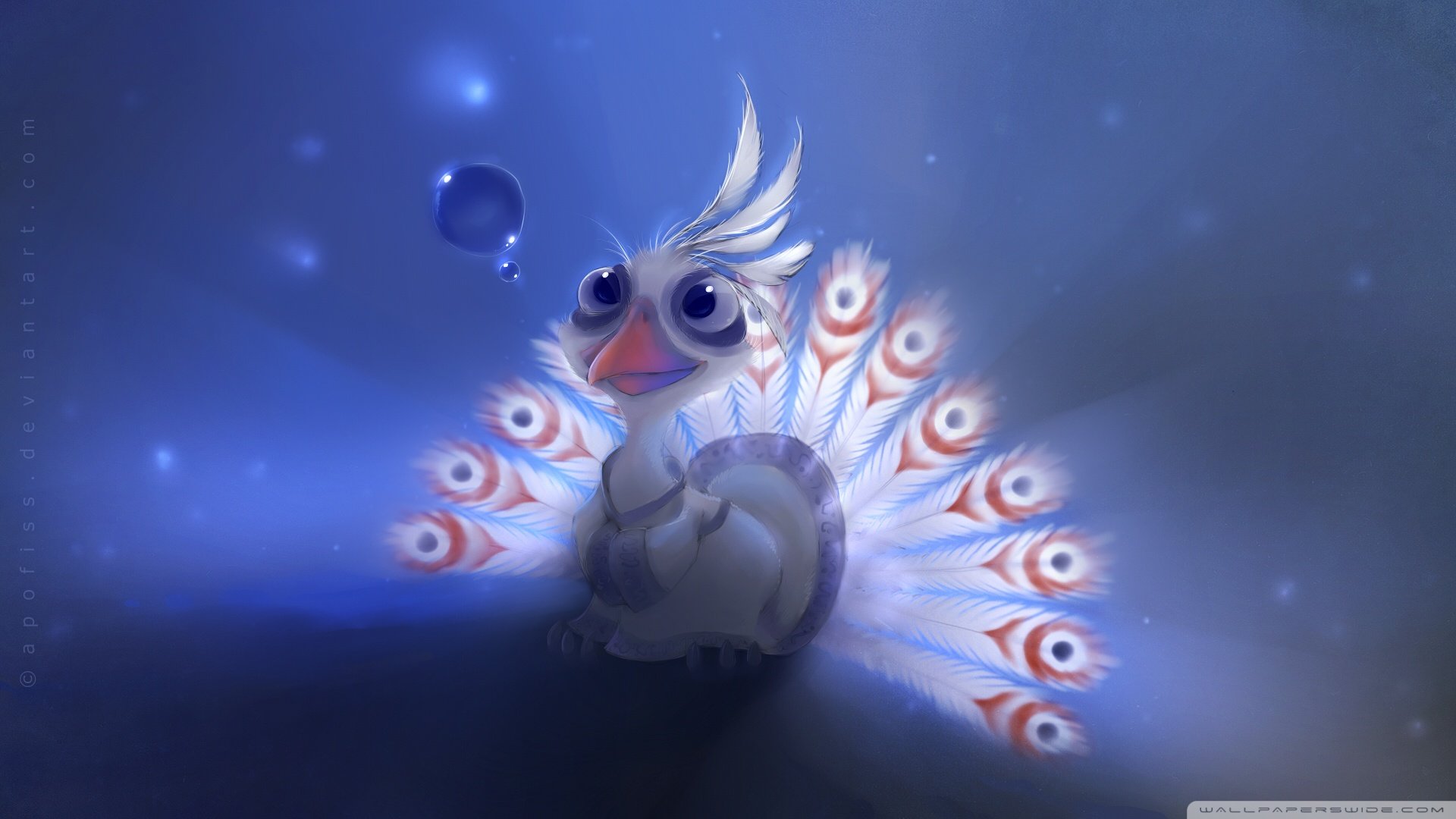 炫酷 特效 视觉艺术 设计 水彩 趣味鹦鹉