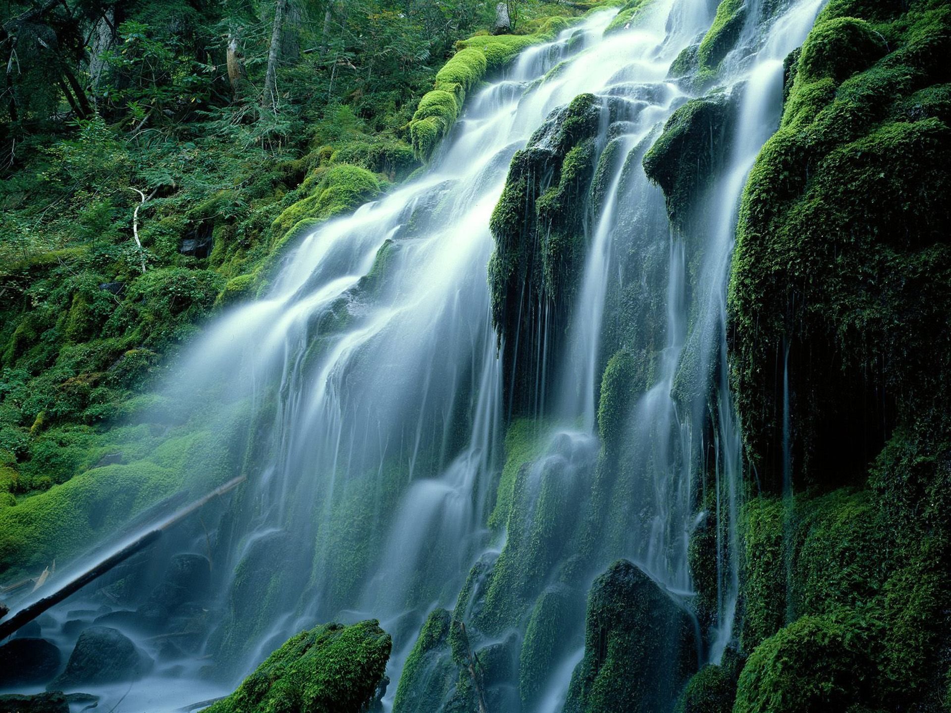 自然 风光 风景 河水 唯美  瀑布