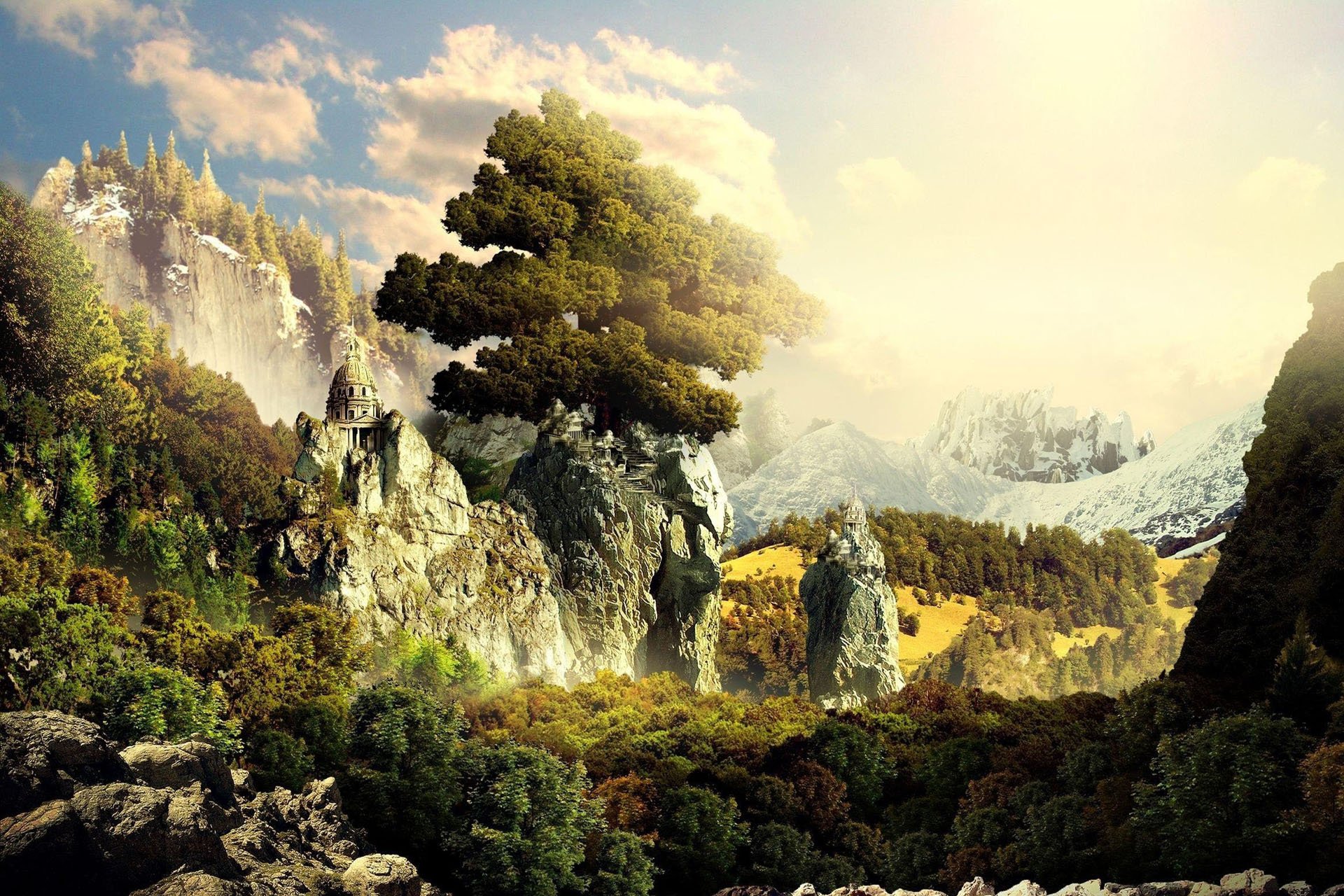 自然 风光 风景 山 唯美 意境 古风