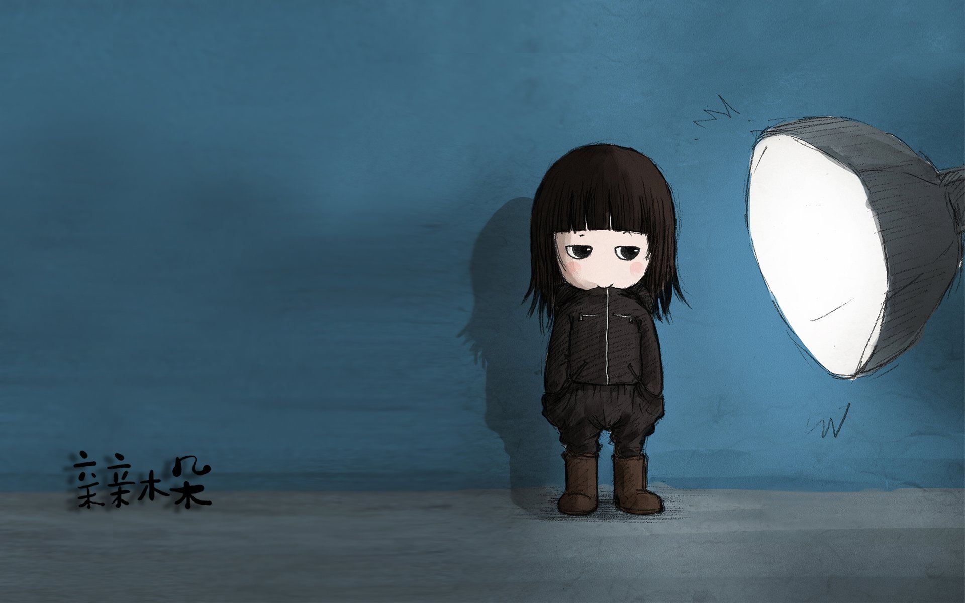 动漫 卡通 手绘 女孩 可爱 萌 治愈 木朵 亲亲木朵 调皮 俏皮