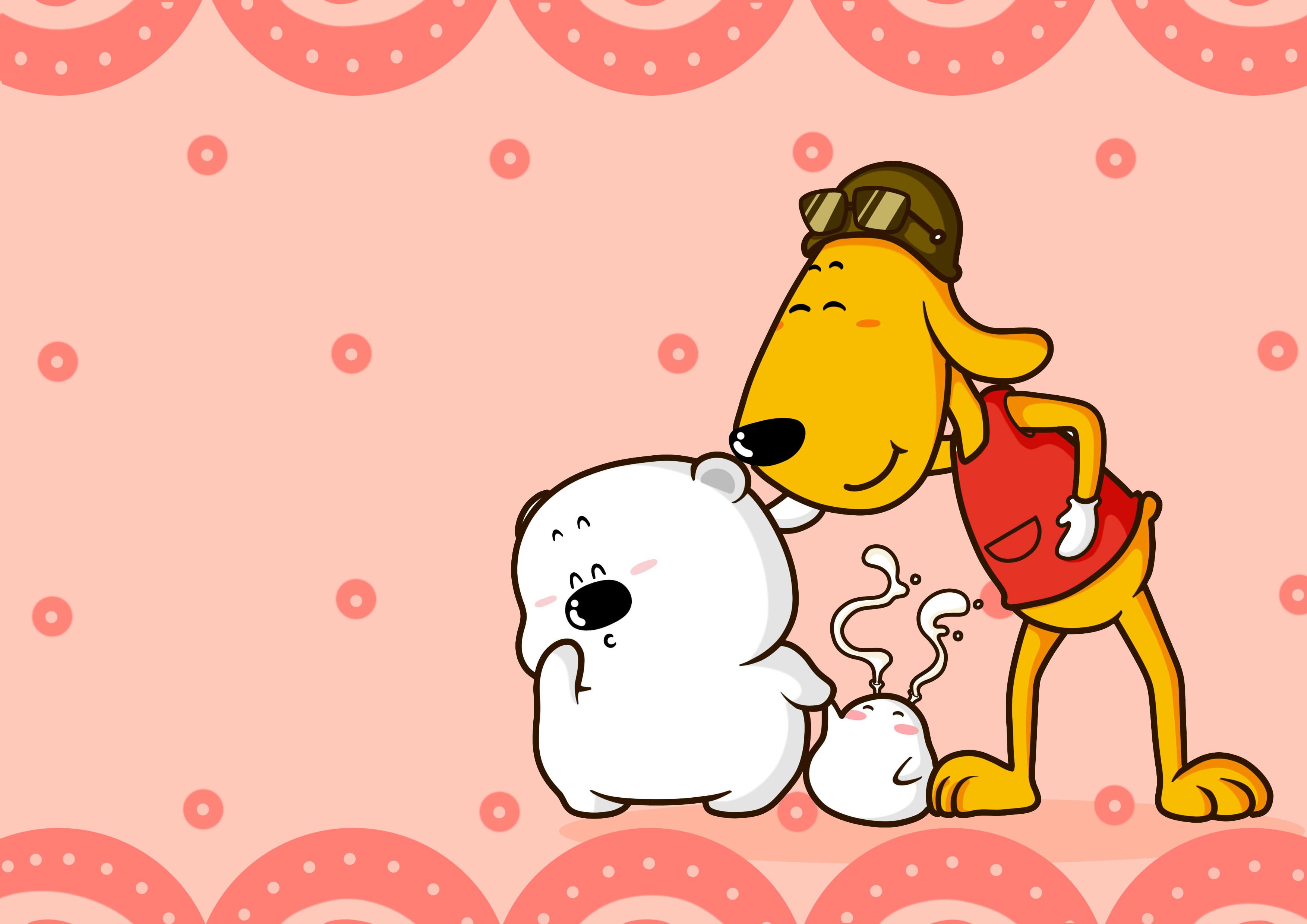 动漫卡通 小囧熊 手绘