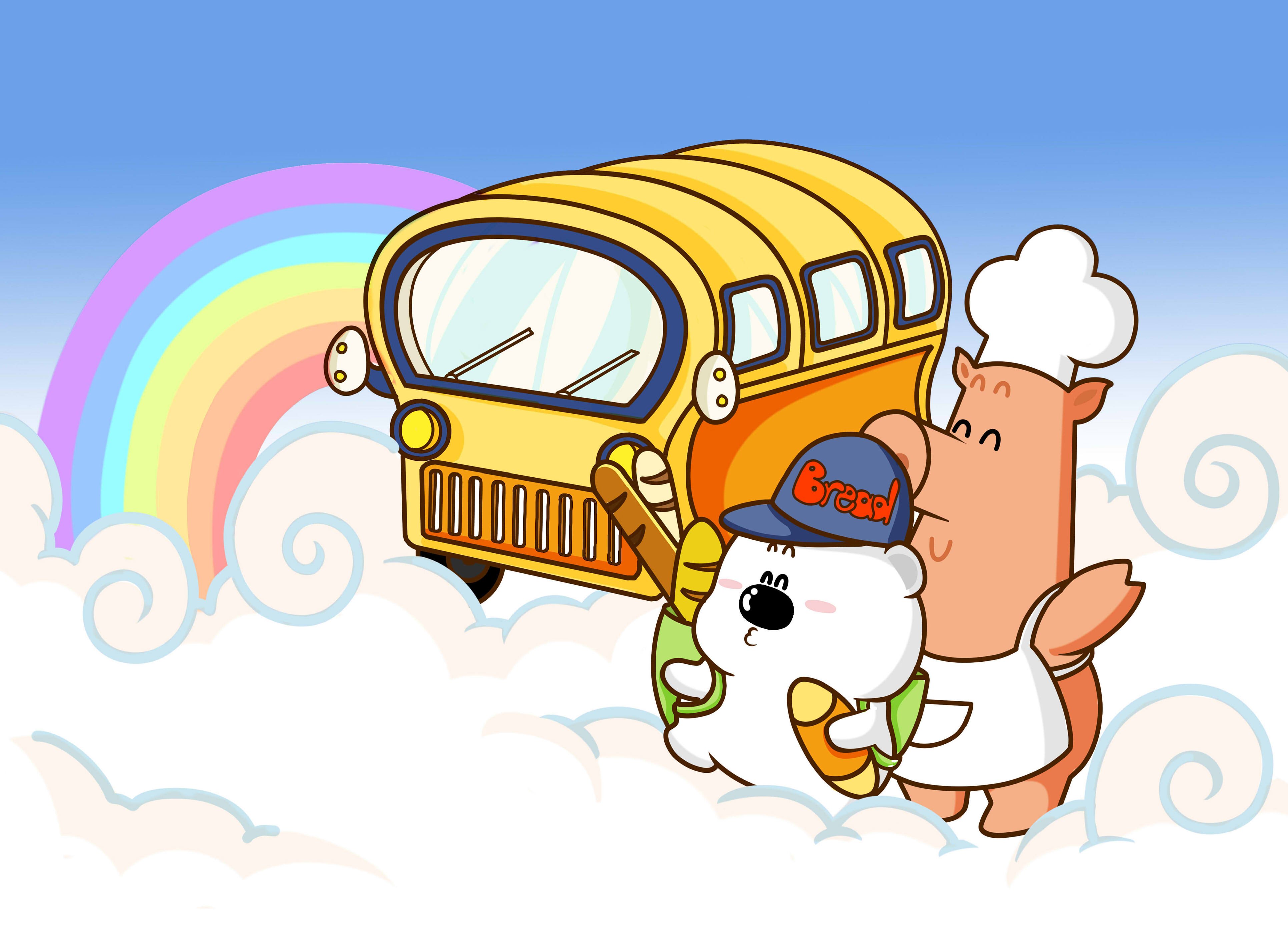 动漫卡通 小囧熊 手绘