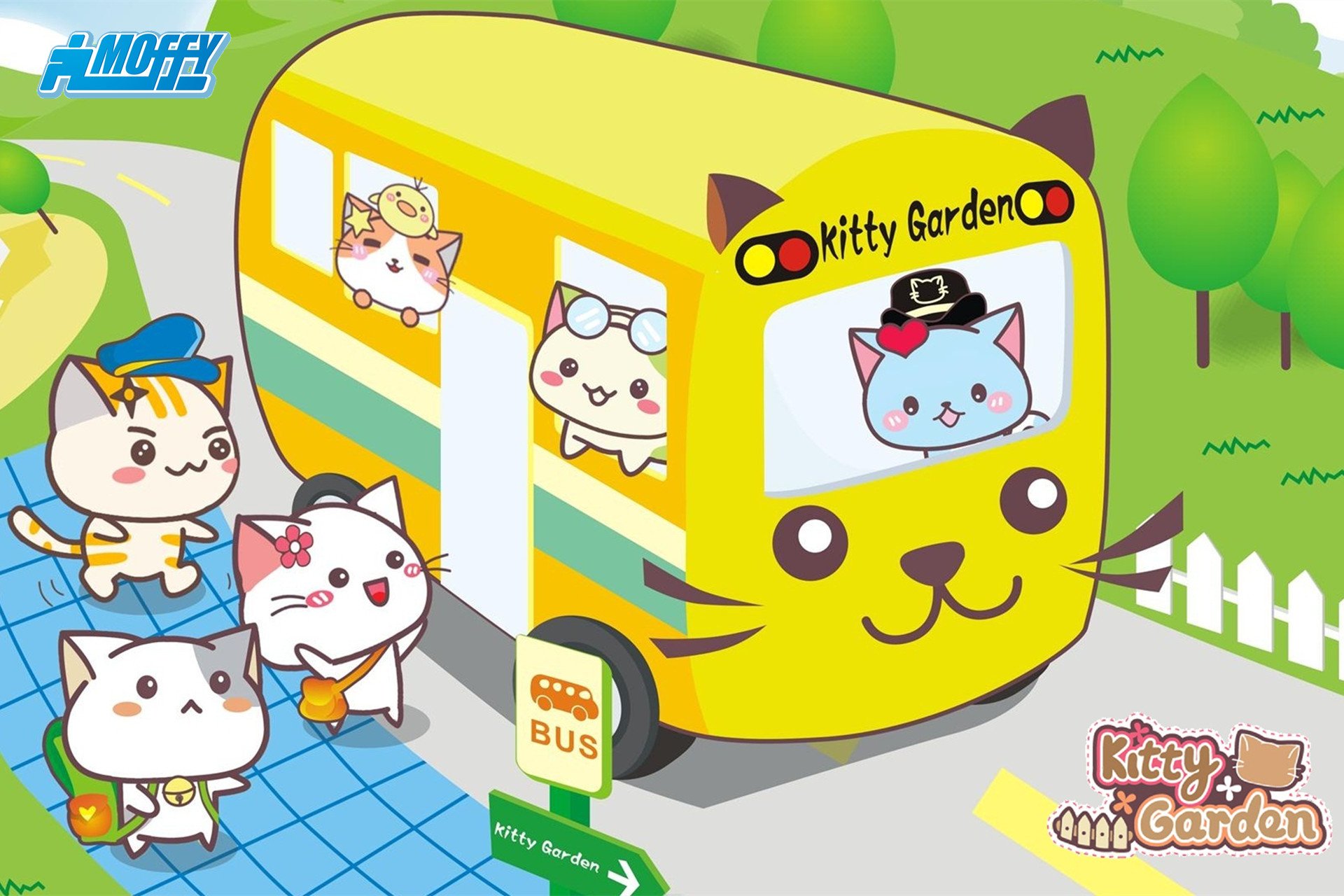 卡通 手绘 可爱 猫咪 KG猫咪乐园  Kitty Garden 猫咪乐园