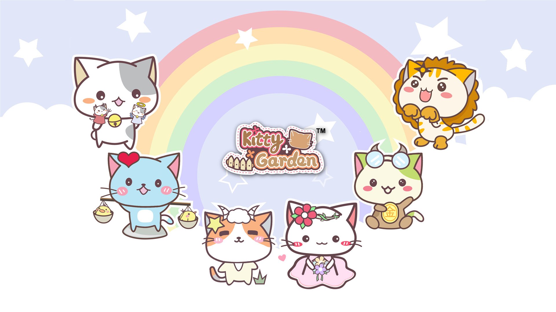 卡通 手绘 可爱 猫咪 KG猫咪乐园  Kitty Garden 猫咪乐园