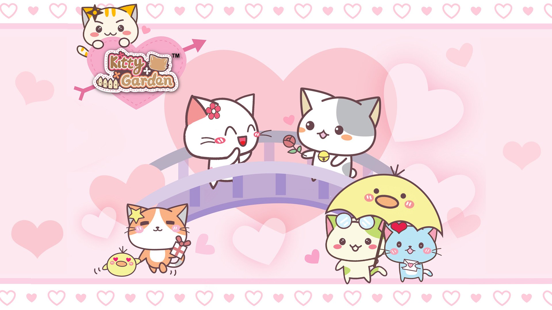 卡通 手绘 可爱 猫咪 KG猫咪乐园  Kitty Garden 猫咪乐园