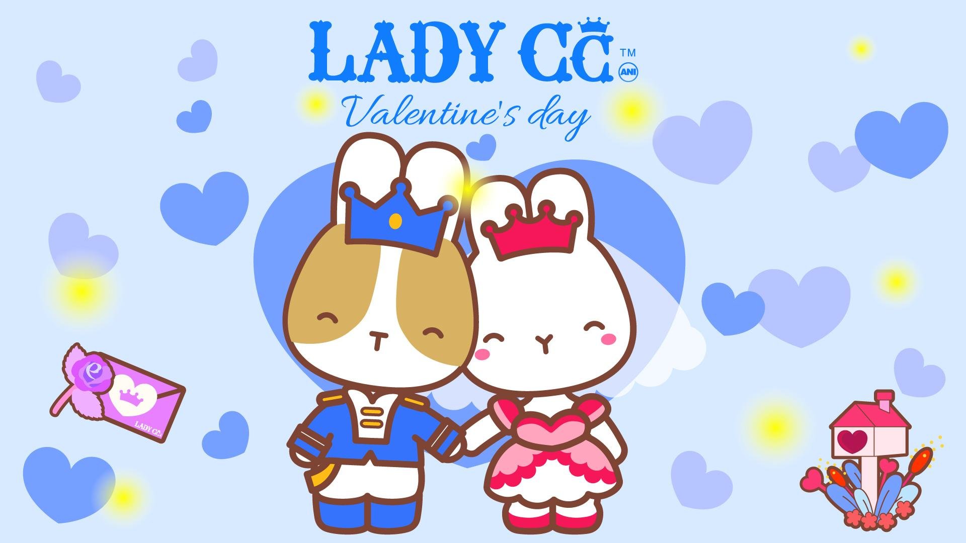 手绘 卡通 兔子 LADY CC 公主茜茜