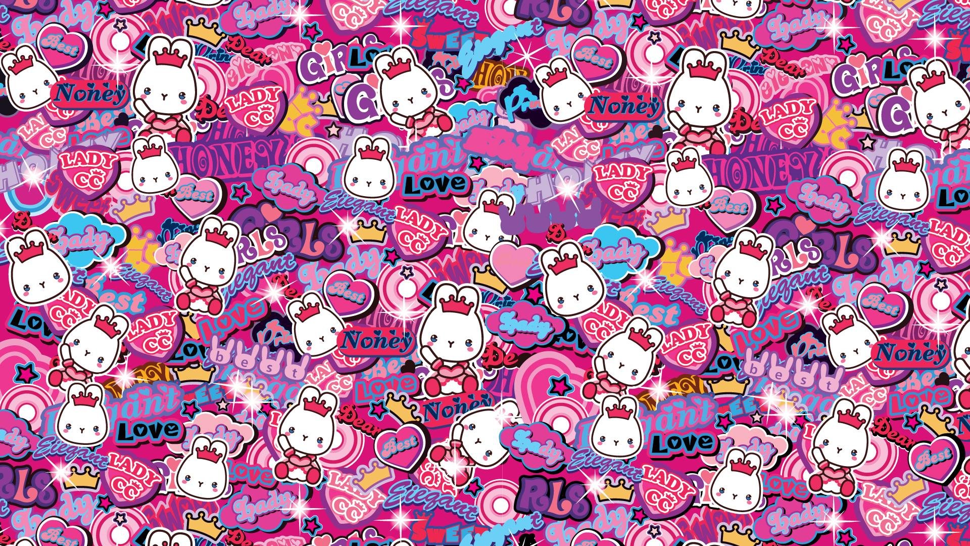 手绘 卡通 兔子 LADY CC 公主茜茜