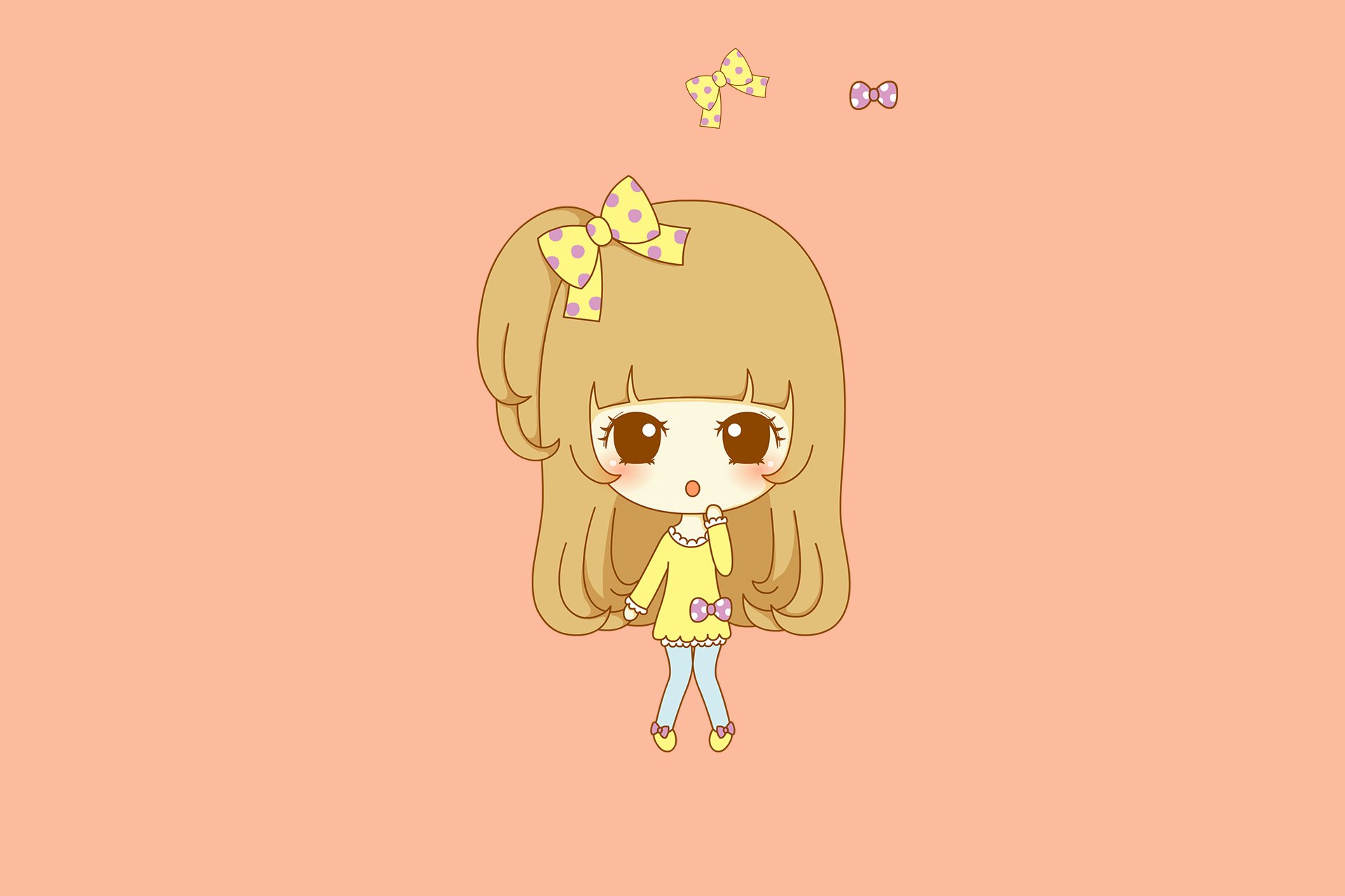 鬼鬼 鬼小妞 可爱 手绘 卡通 女孩 清新