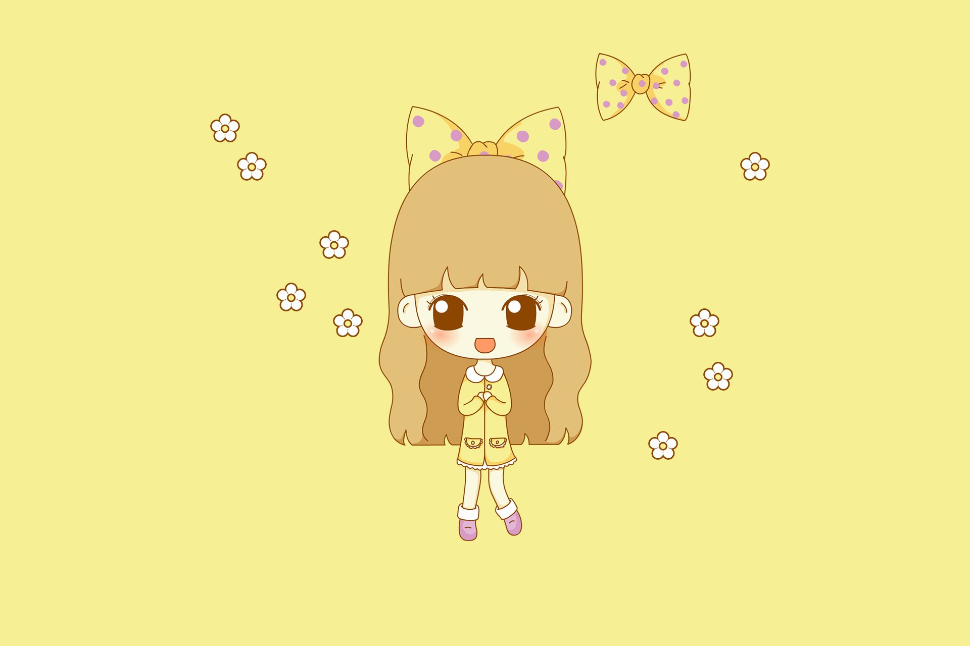 鬼鬼 鬼小妞 可爱 手绘 卡通 女孩 清新