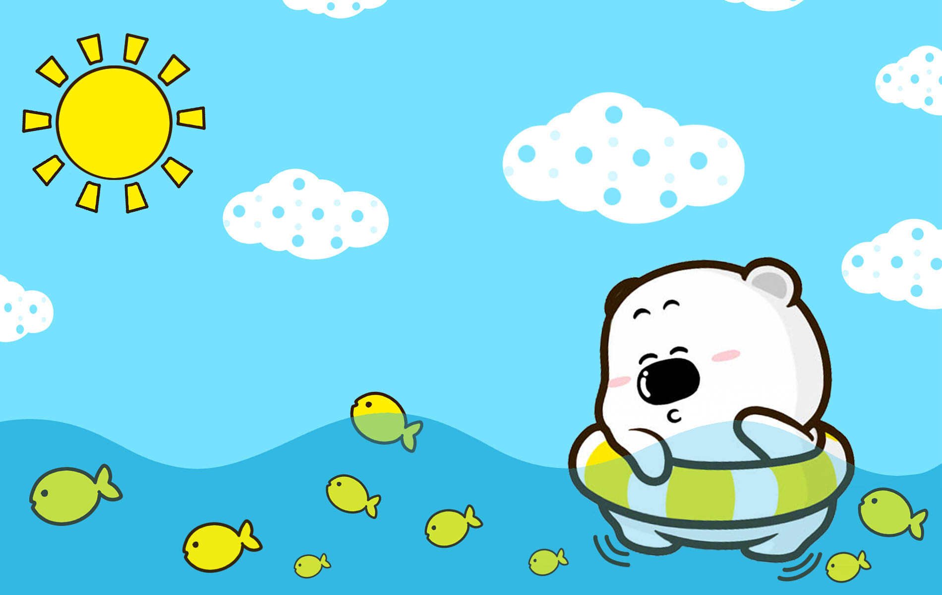 卡通 手绘 小囧熊