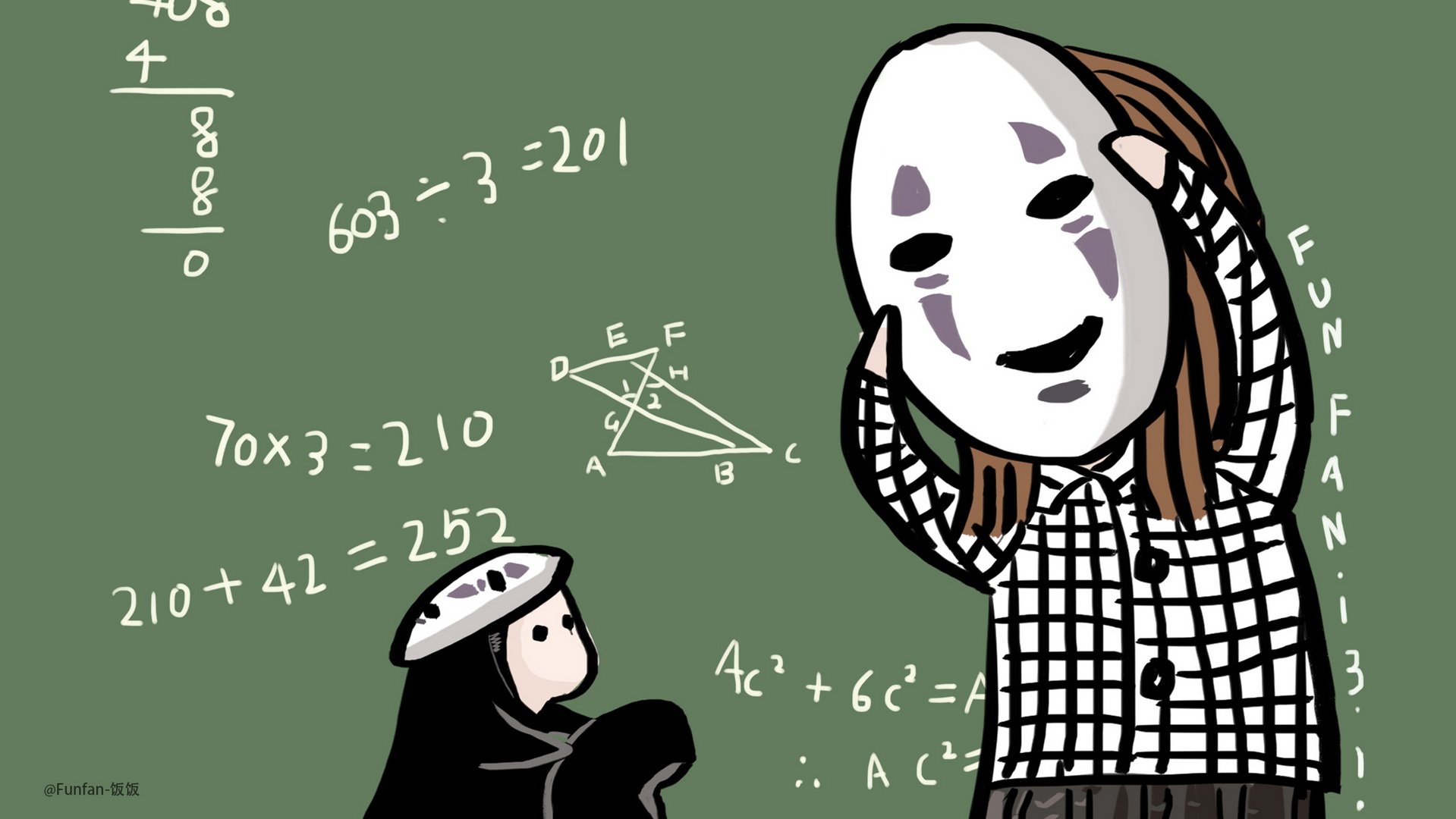 炫酷 另类 个性 简约 手绘 女孩 funfan