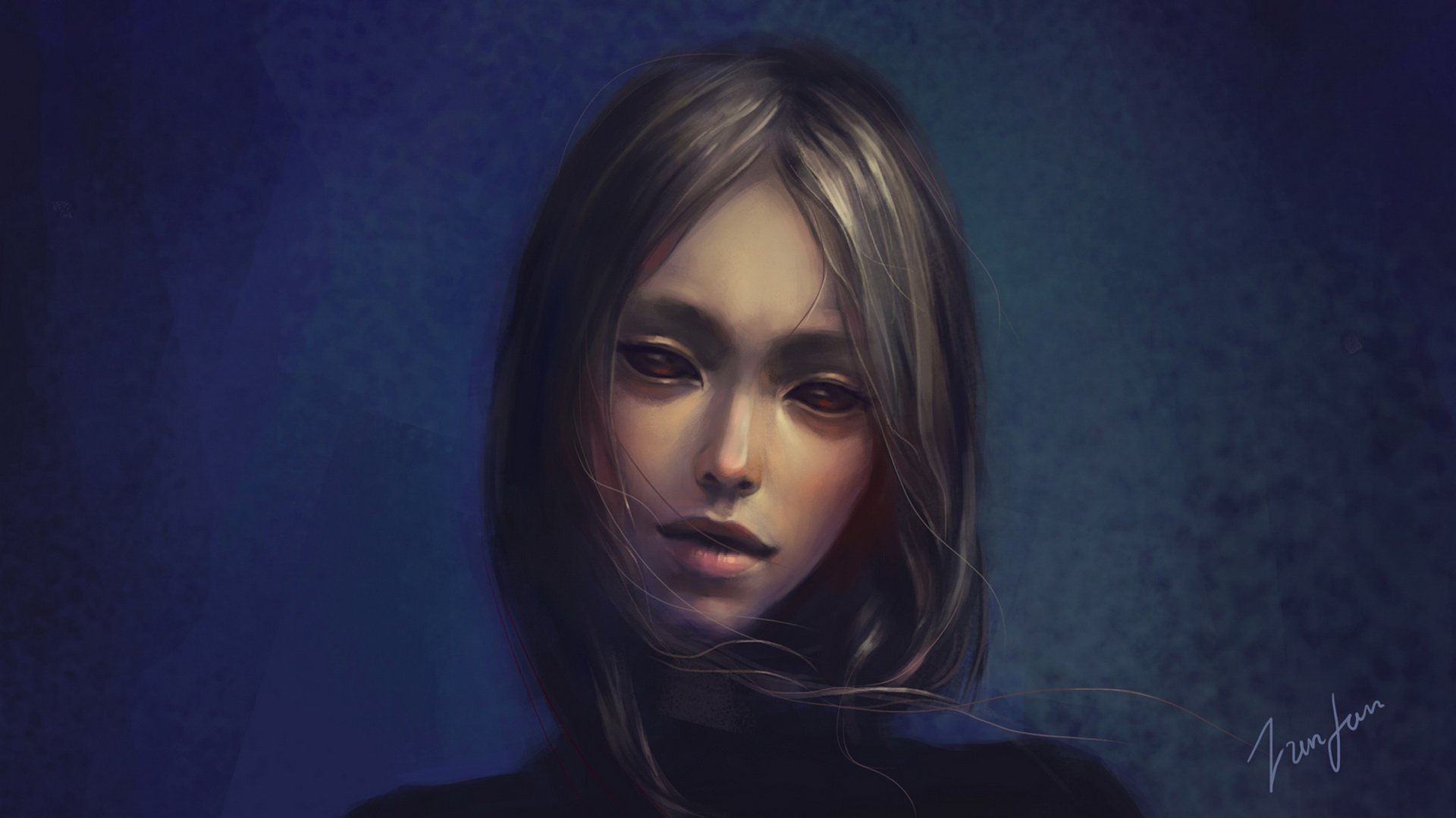 炫酷 另类 个性 简约 手绘 女孩 funfan