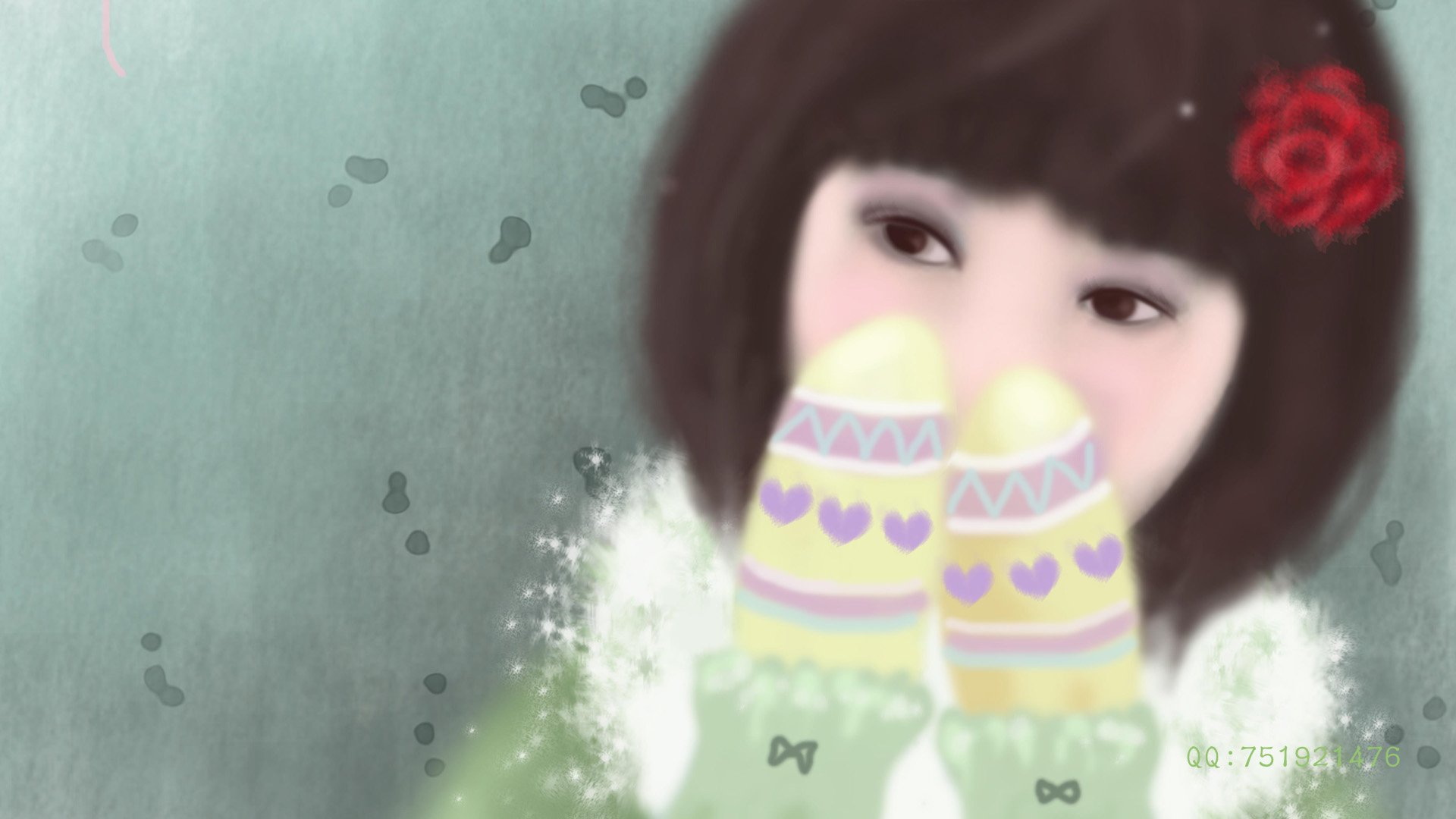 梦里飞插画 女孩 梦幻