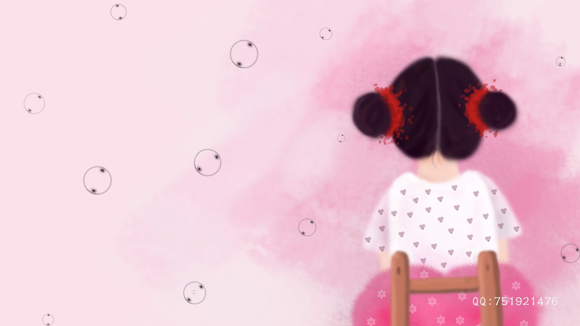 梦里飞插画 女孩 梦幻