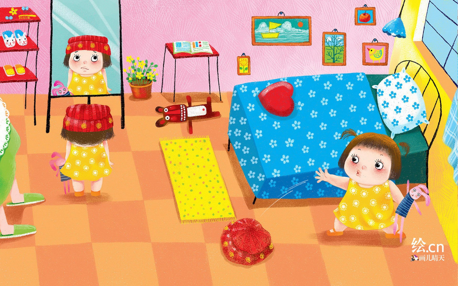 画儿晴天 童趣 手绘