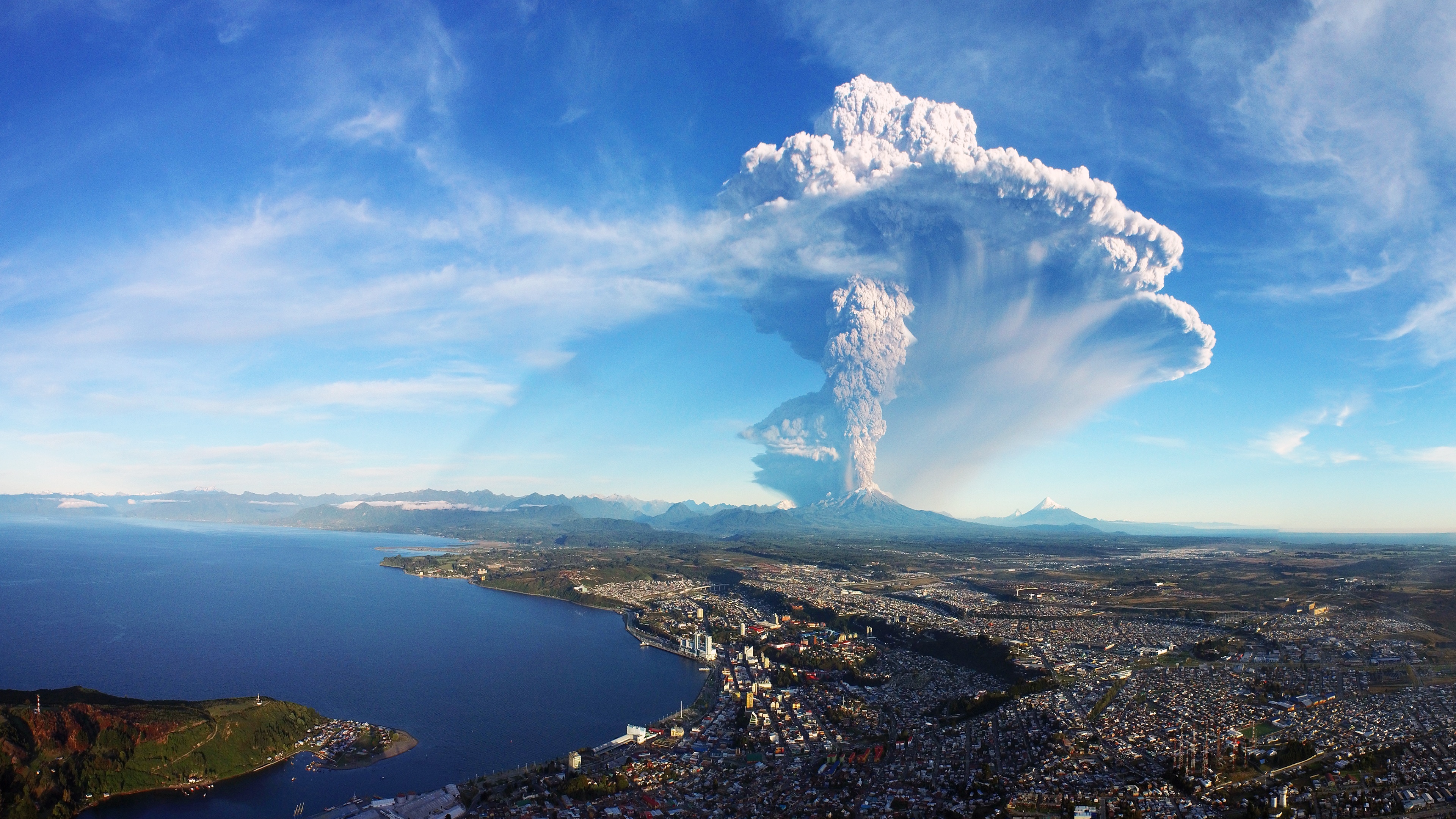 4k 风景 火山