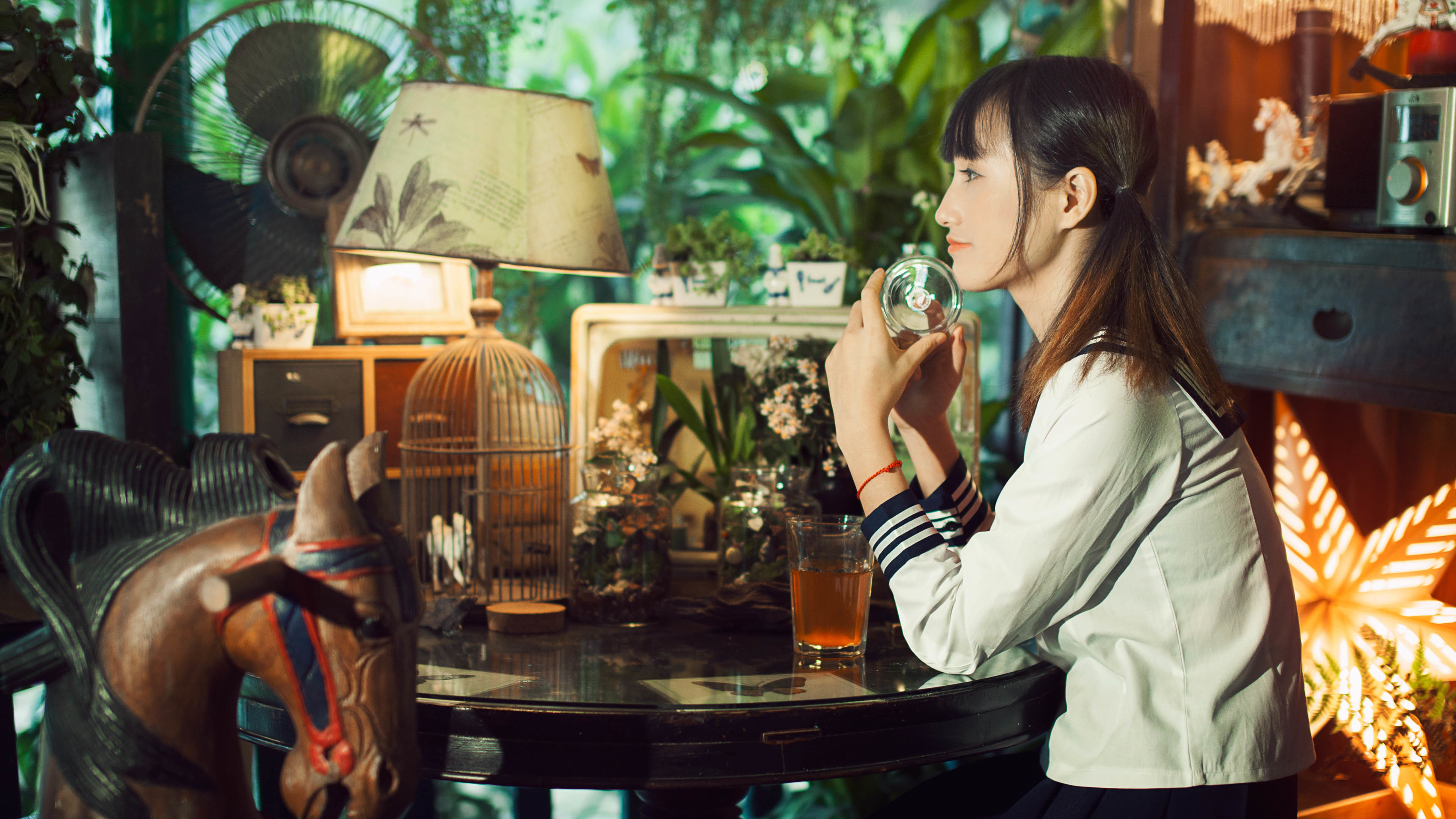 清新文艺美女 校服