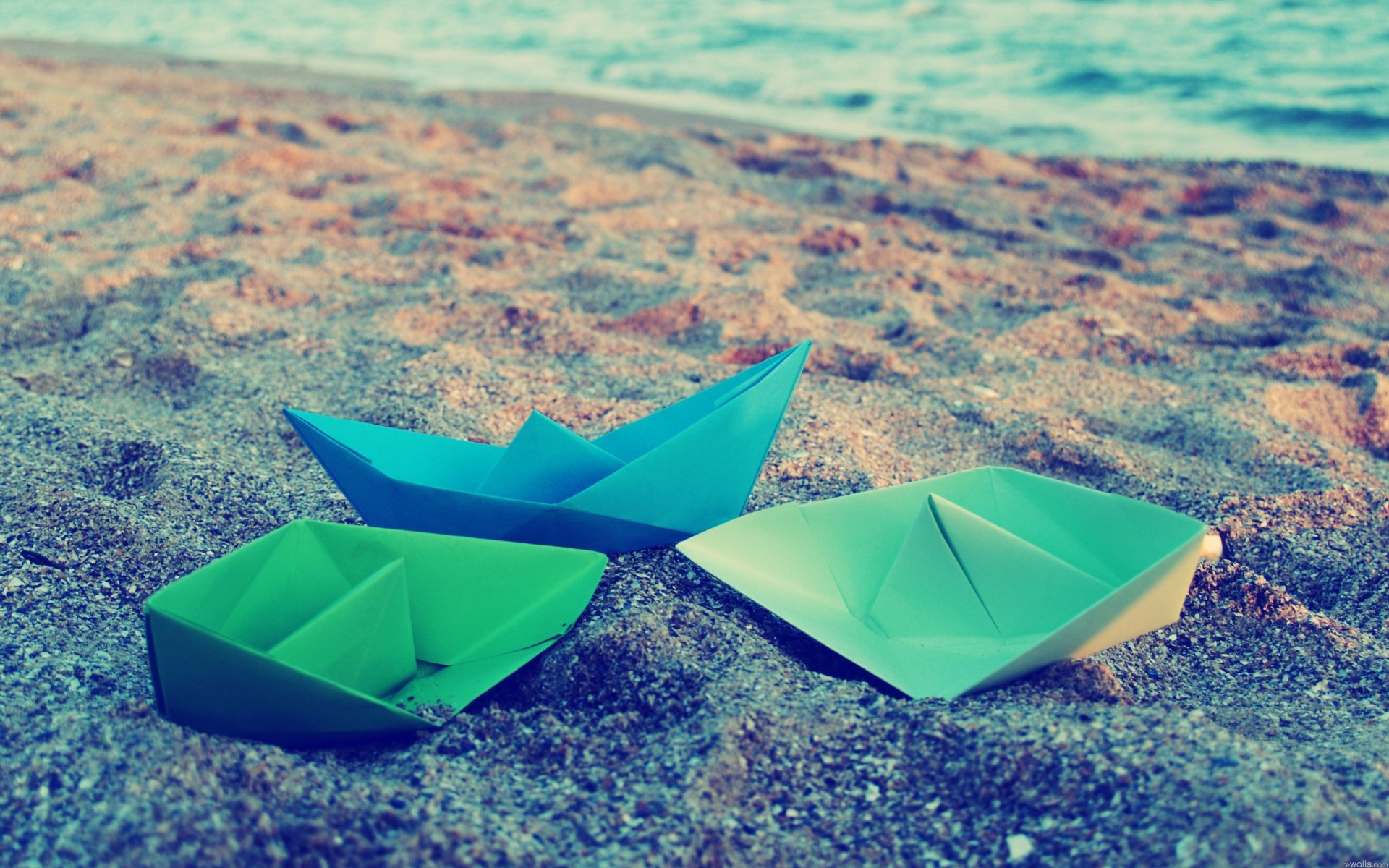 小清新 纸船 可爱 宽屏