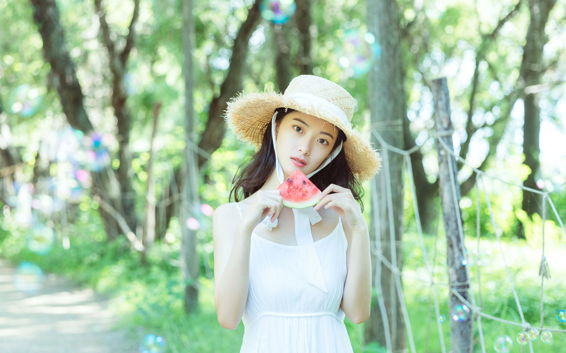 清纯  日系  文艺  户外 白皙 清新