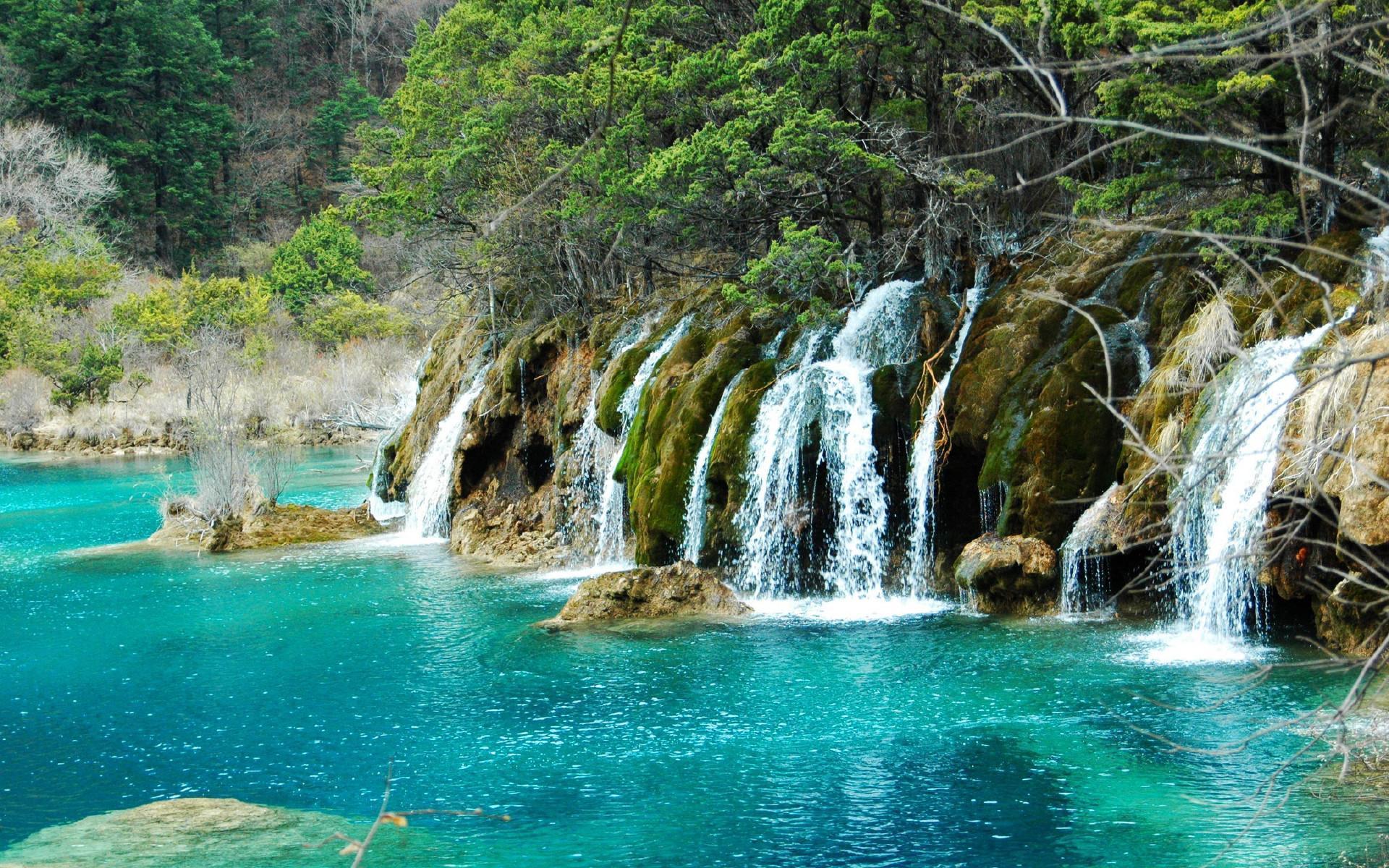 风景 九寨沟 自然风貌 山清水秀 宽屏