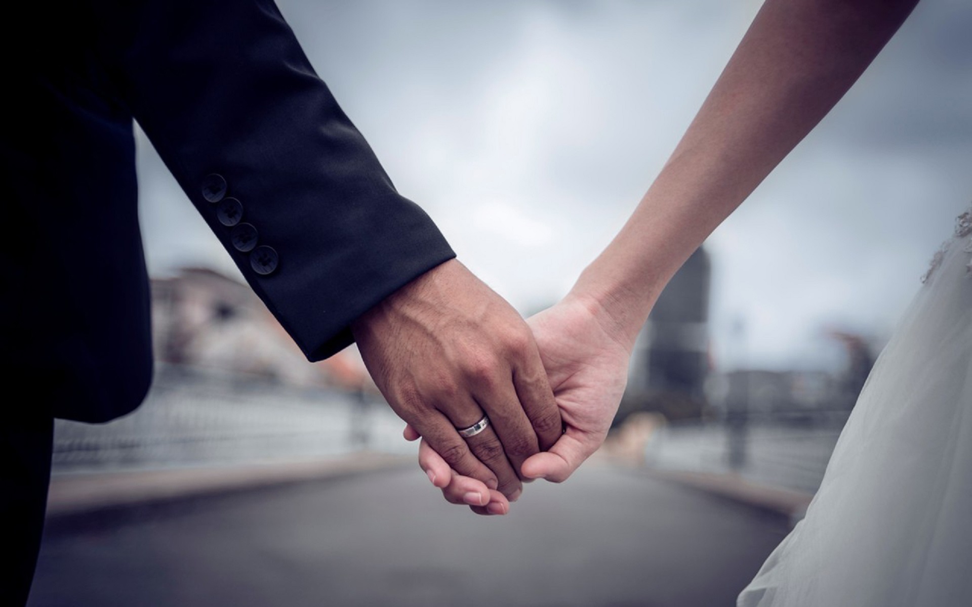 唯美温馨 情侣 牵手 戒指