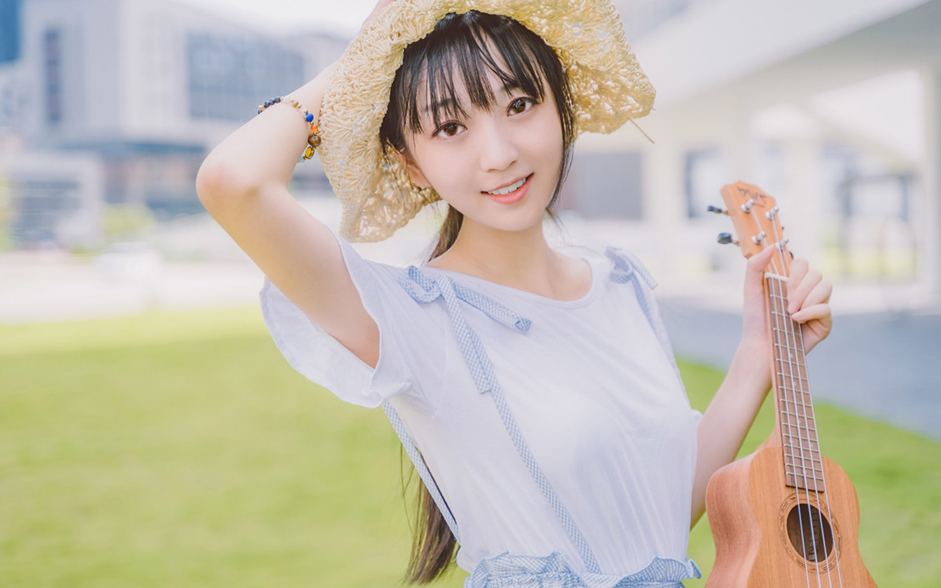 清纯 元气美女  户外  文艺  可爱  甜美