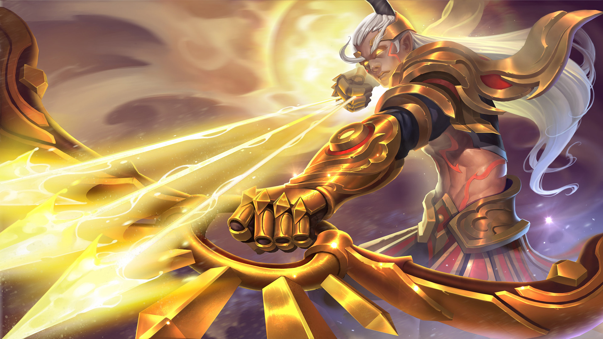 王者荣耀 后羿精灵王阿尔法小队半神之弓