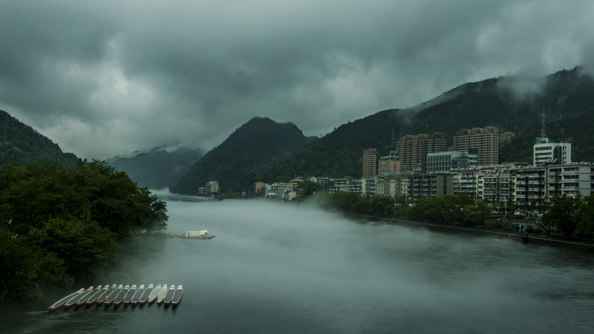 风景 旅游胜地 新安江 河流