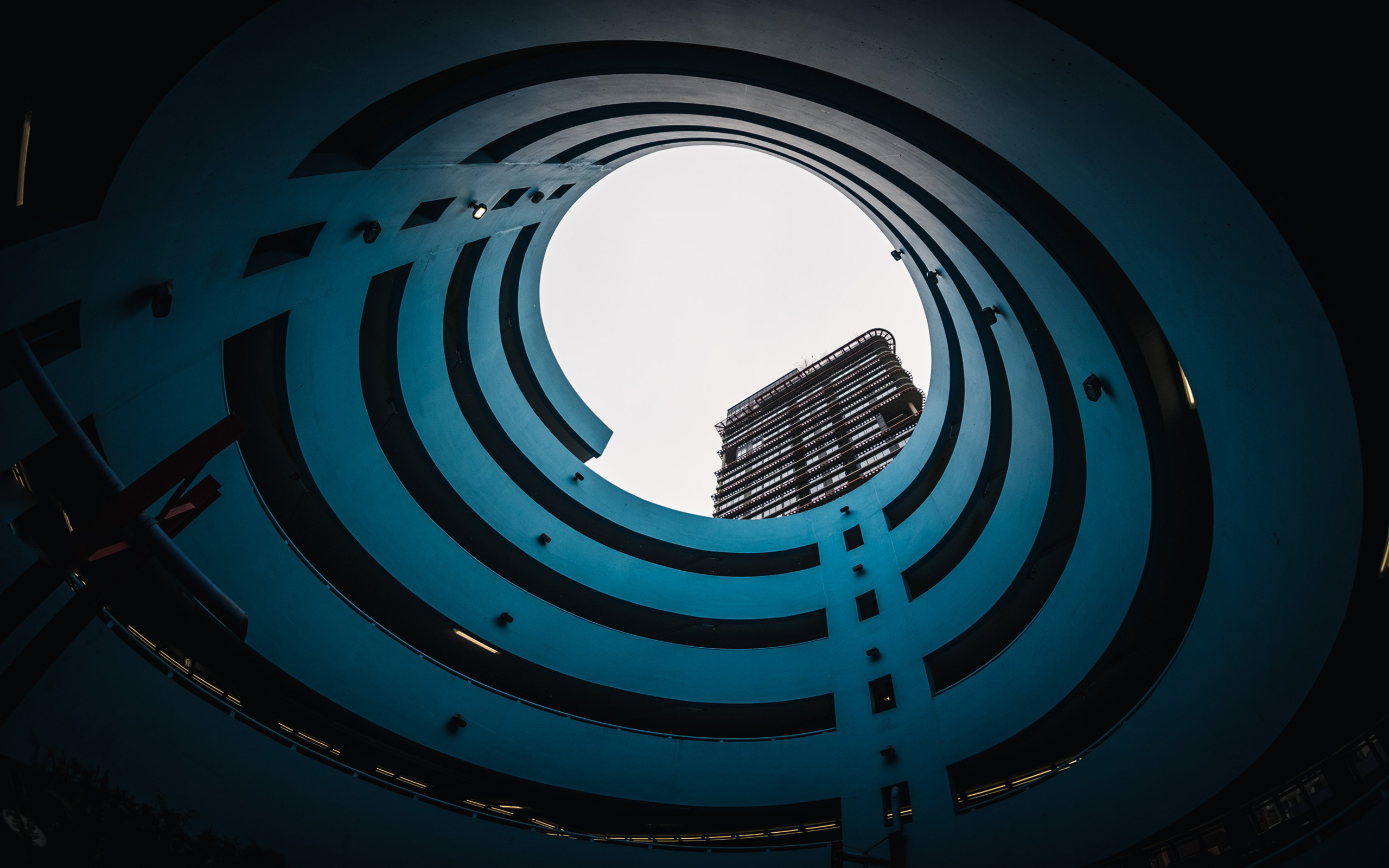 风景 城市建筑 天井