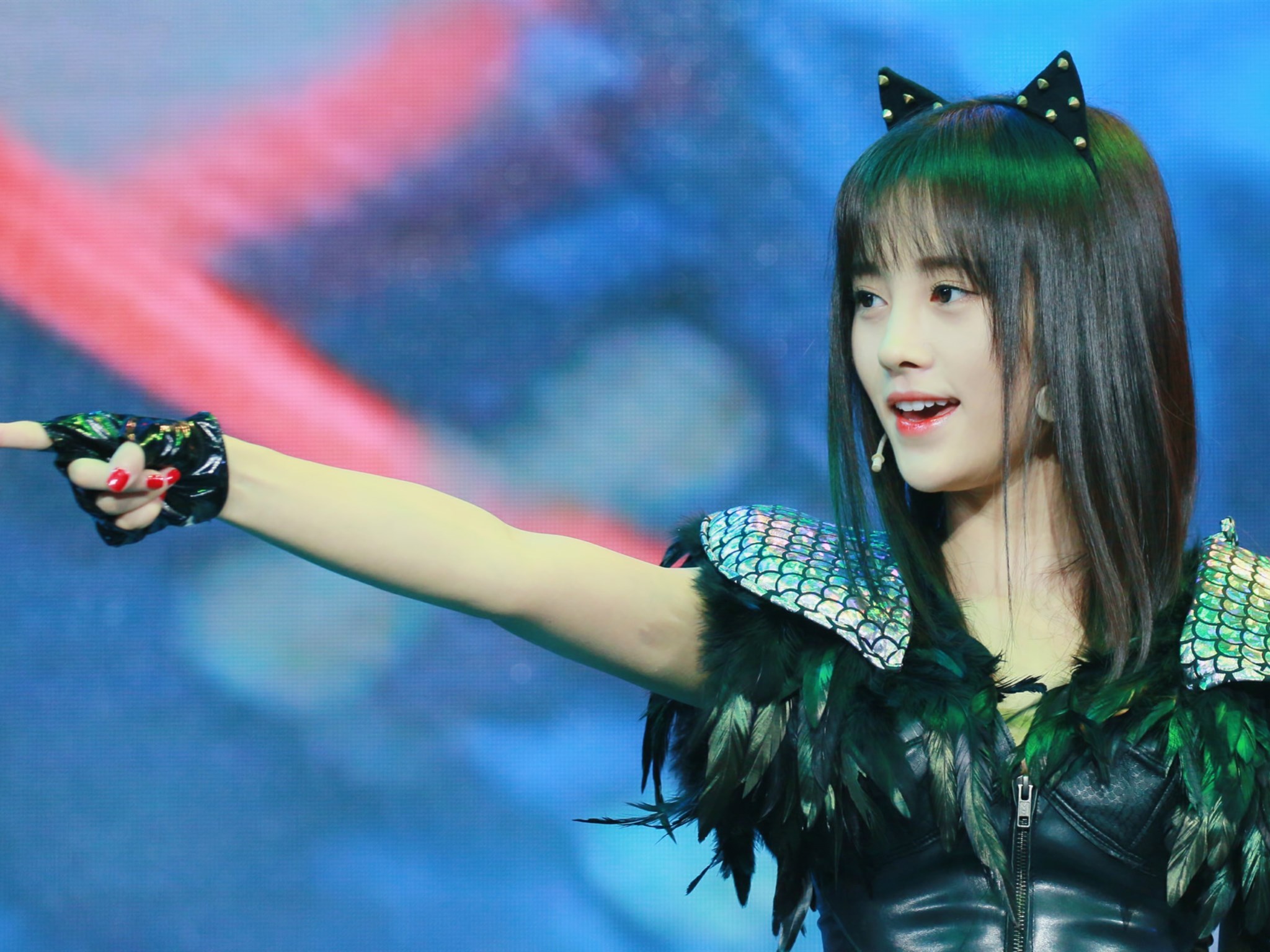 清纯 鞠婧祎 SNH48 演唱会