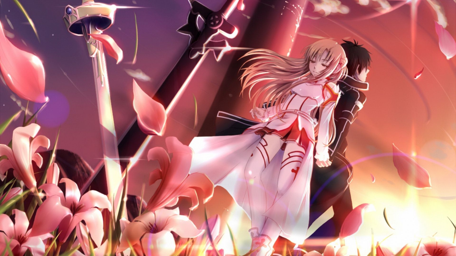 刀剑神域 桐人 亚丝娜