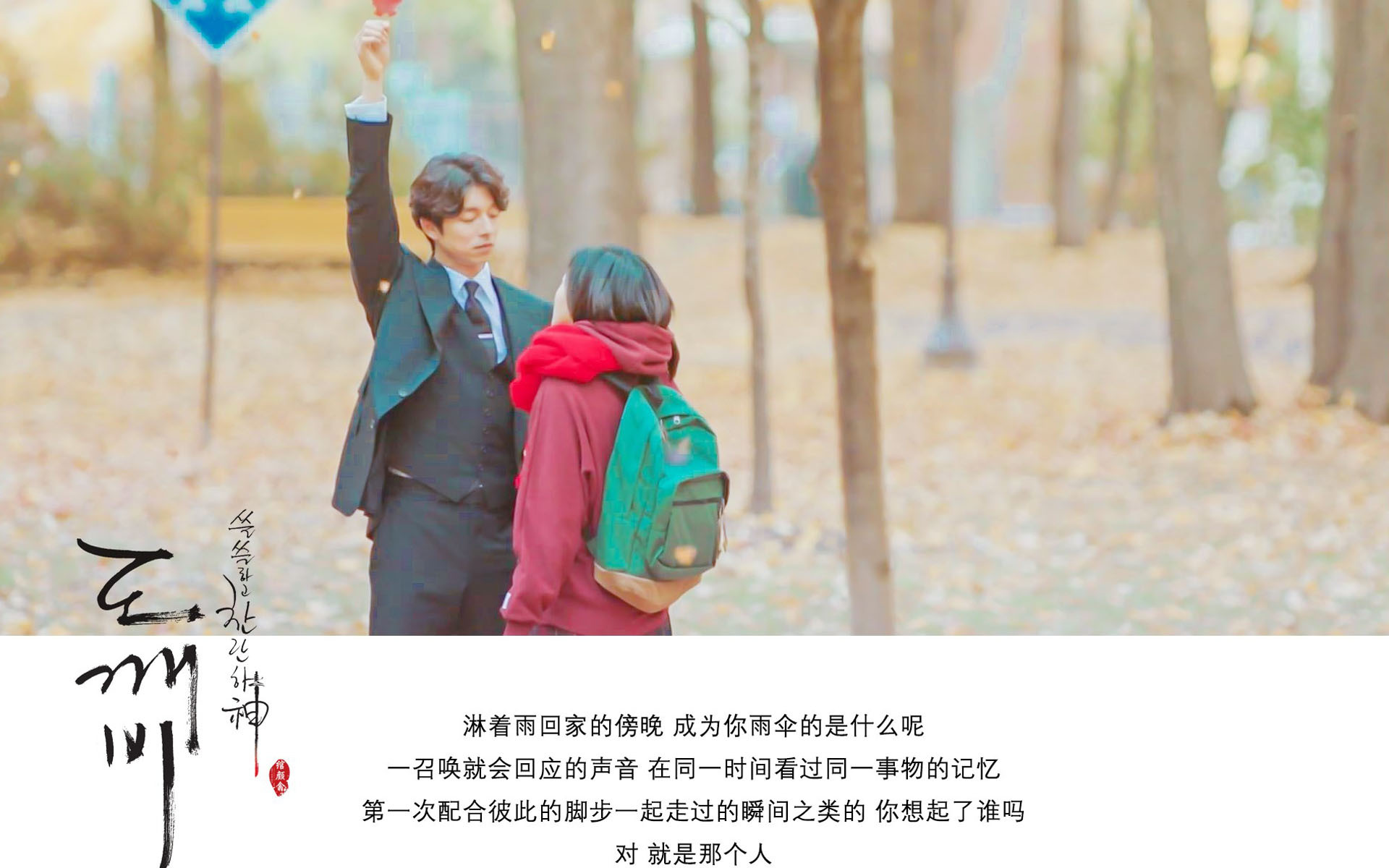 孤单又灿烂的神 鬼怪 孔侑 韩剧 文字