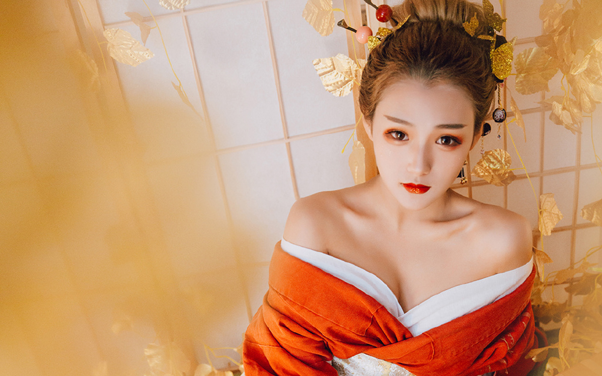 美女 和服 性感 日本风