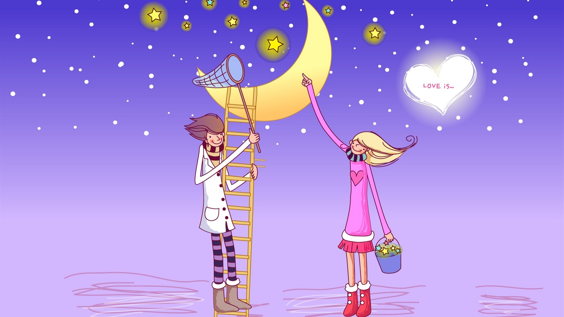 爱情 卡通 浪漫手绘