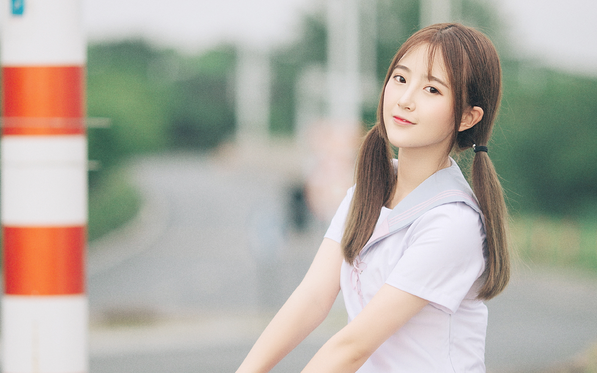 清纯  校花美女  清新  学生  制服