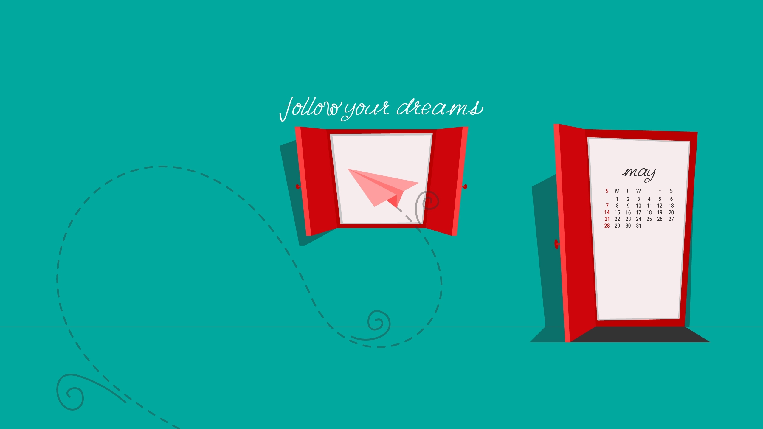 2017年5月 门 纸飞机 绿色