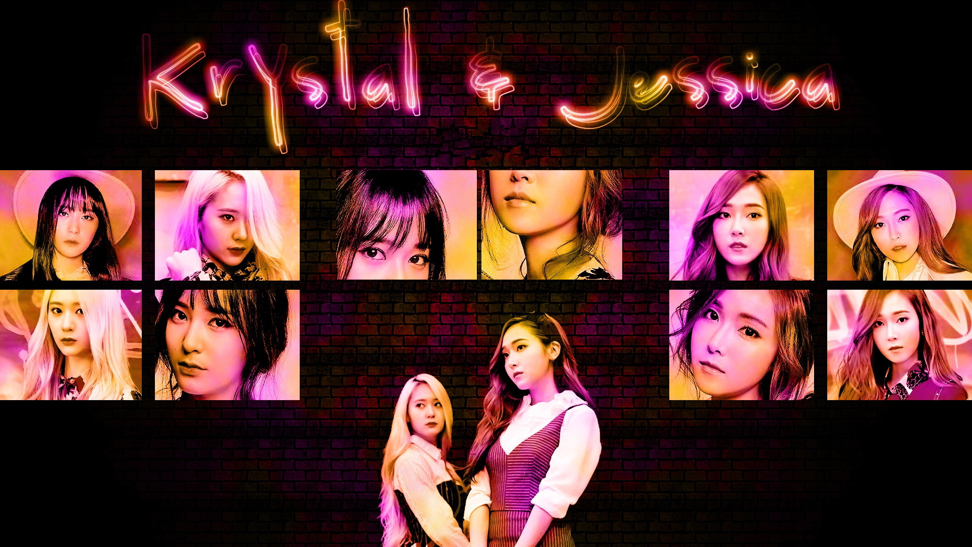 郑氏姐妹 郑秀妍 郑秀晶 美女 明星 宽屏 krystal jessica