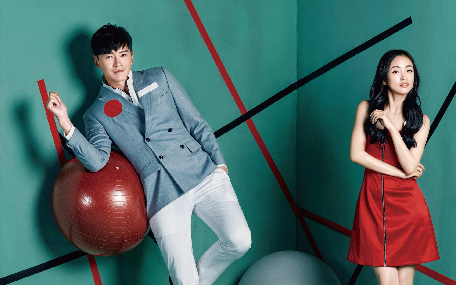 非凡搭档   真人秀 郑元畅林依晨  写真  明星