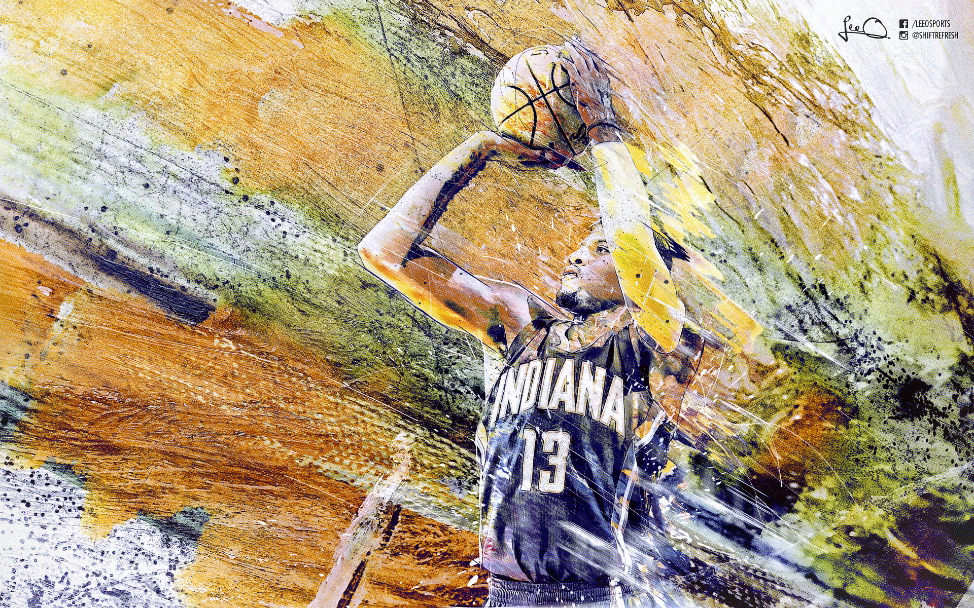 nba 篮球 步行者 乔治