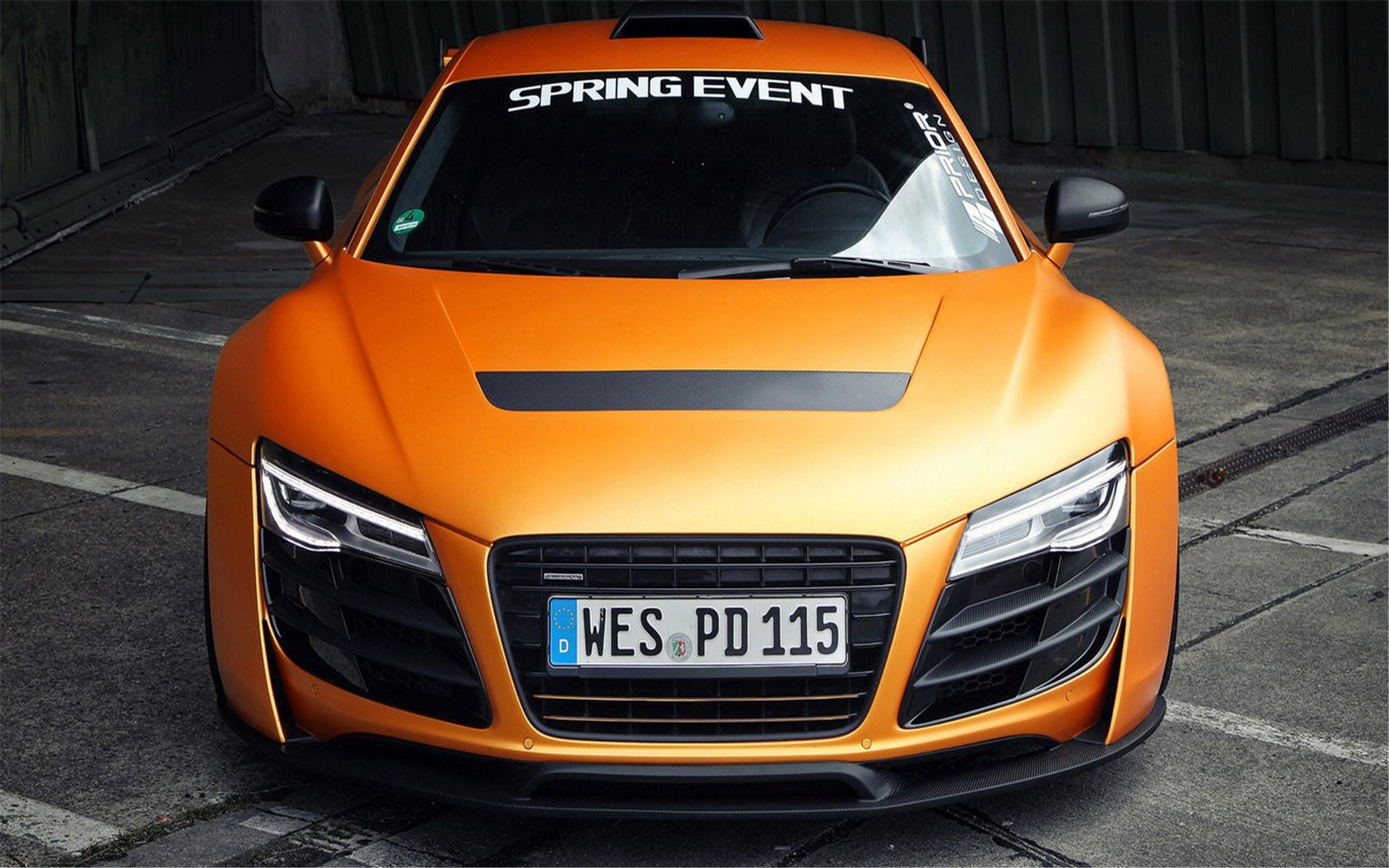 奥迪 R8赛车版 GT8508 橘黄色跑车