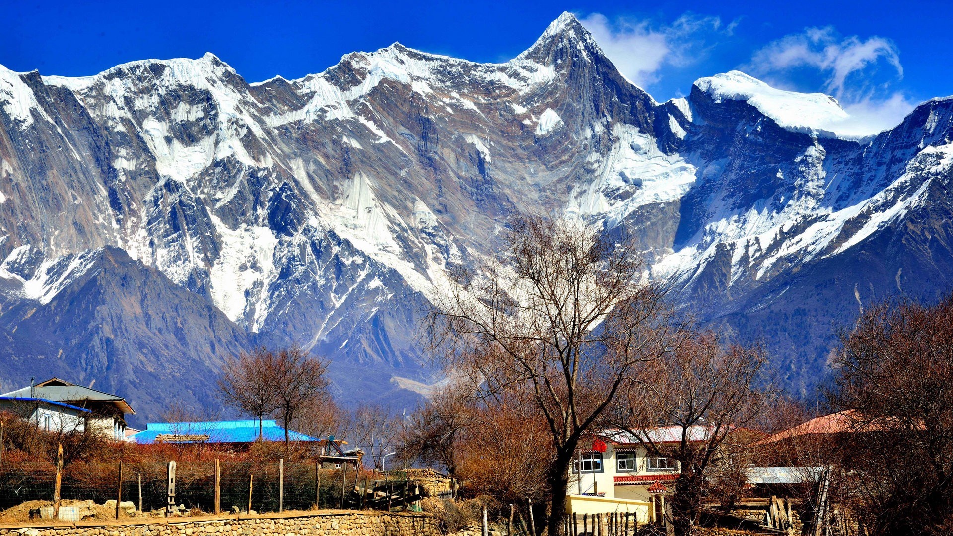 风景 高山 雪山