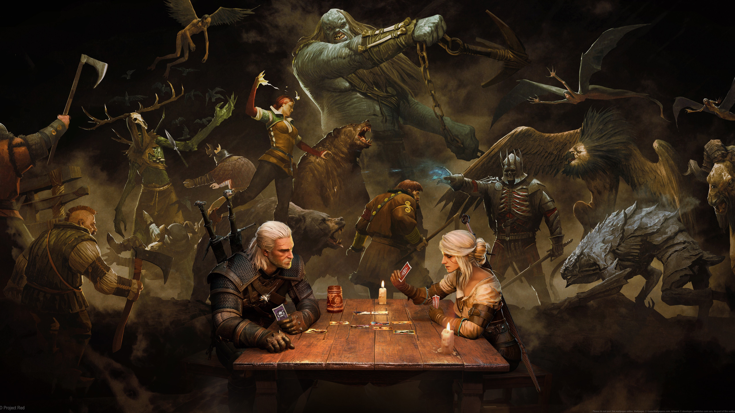 巫师3 希里 白狼 昆特牌